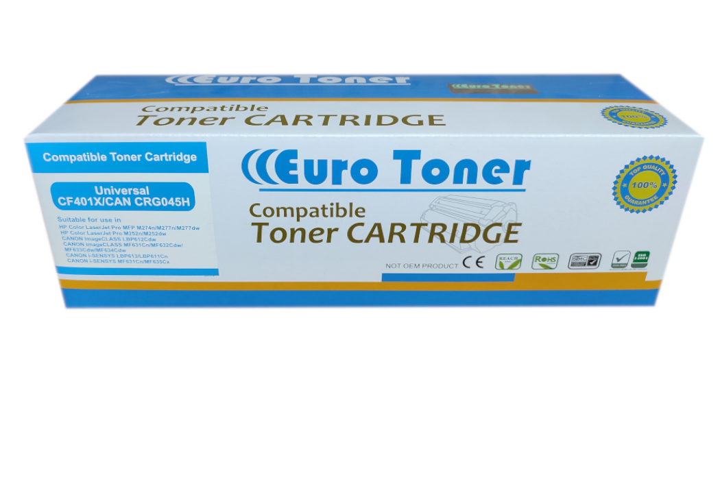 Toner Compatible Hp CF401A/CRG 045 Cyan