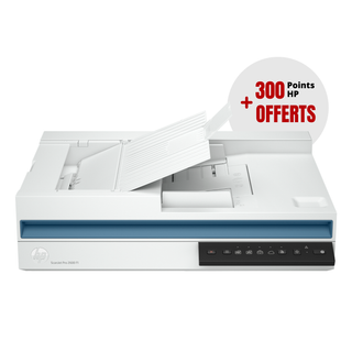 HP ScanJet Pro 2600 f1 Scanne 600dpi 25 ppm/50 IPM ADF R/V 60P one pass 12 Mois