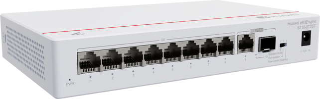 Huawei S110-8T2ST (8*10/100/1000BASE-T ports, 1*GE SFP port, 1*10/100/1000BASE-T port
