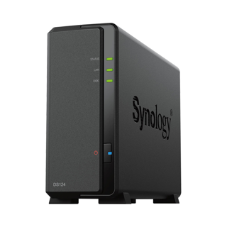 SYNOLOGY DiskStation DS124 Mini-Hub 1Bay Realtek RTD1619B 1GB 1xRJ45 24M